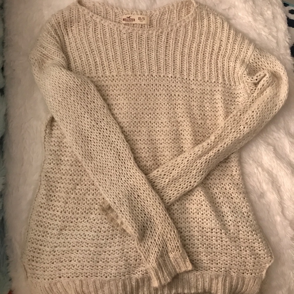 Cream Knit Hollister Sweater